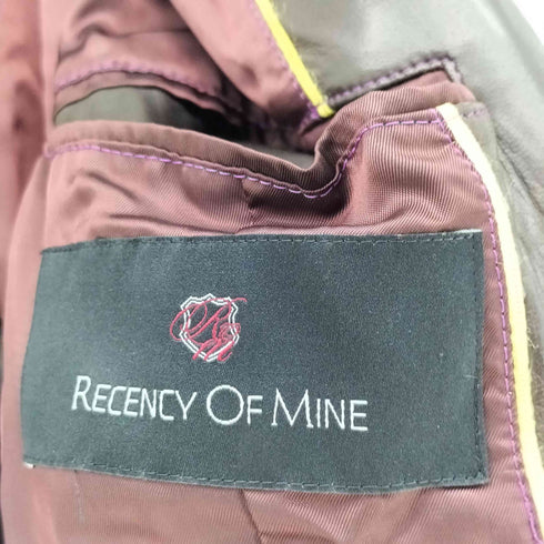 レセンシーオブマインアバハウス RECENCY OF MINE ABAHOUSE ラムレザー 羊革 2B テーラード ジャケット メンズ JPN:44