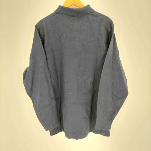 エディーバウアー Eddie Bauer 90-00S 白タグ 台湾製 ハーフジップ L/S ポロシャツ メンズ import:S