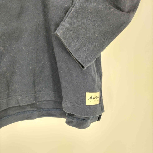 エディーバウアー Eddie Bauer 90-00S 白タグ 台湾製 ハーフジップ L/S ポロシャツ メンズ import:S