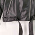 ザラ ZARA OVERSIZED LEATHER BIKER JACKET レディース import:S