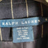 ラルフローレン RALPH LAUREN 00S イタリア製 リネン混 ウール ストライプ 2B テーラードジャケット 紺ブレ レディース 6