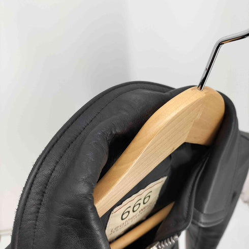 トリプルシックスレザーウェア 666 Leather Wear 英国製 MYWAY MAN シングル ライダースジャケット メンズ UK:34