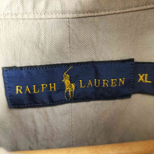 ラルフローレン RALPH LAUREN ポニー刺繍 ボタンダウン L/S シャツ メンズ import:XL