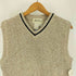 エディーバウアー Eddie Bauer 90-00S 白タグ ネック ライン vネック コットン ローゲージ ニット ベスト メンズ import:XS
