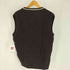 エディーバウアー Eddie Bauer 90-00S 白タグ ネック ライン Vネック コットン ローゲージ ニット ベスト メンズ import:XS