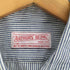 ARTHUR'S BEING フラップ ポケット コットン ストライプ ワーク シャツ メンズ import:L