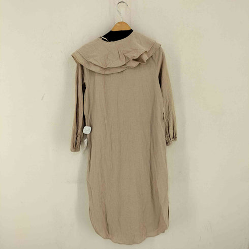 ザラ ZARA フリル ボリューム袖 ロングワンピース レディース import:XS