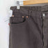 リーバイス Levis 90S ユーロ リーバイス 501 ボタン裏 295 刻印 先染め ボタンフライ ブラウン デニム パンツ 裾カットオフ 1997年製 メンズ W:38 L:36