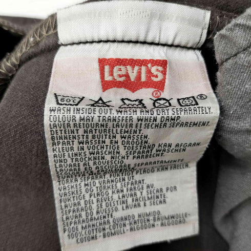 リーバイス Levis 90S ユーロ リーバイス 501 ボタン裏 295 刻印 先染め ボタンフライ ブラウン デニム パンツ 裾カットオフ 1997年製 メンズ W:38 L:36
