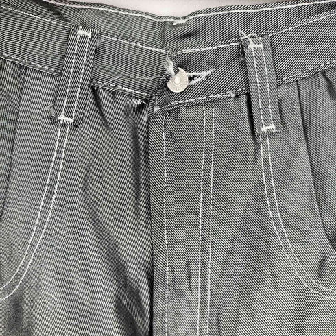 HEROIC オーバーサイズショートパンツ 光沢感 バックパッチ メンズ 36