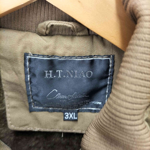h.t.niao ボアライナー付きミリタリージャケット メンズ 3XL