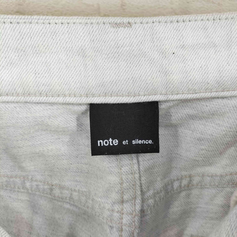 ノートエシロンス note et silence テーパードデニムパンツ レディース JPN:0