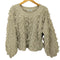 ジーナシス JEANASIS 24AW ラメカットジャガードショートプルオーバー レディース FREE