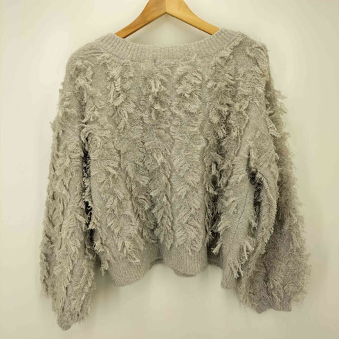 ジーナシス JEANASIS 24AW ラメカットジャガードショートプルオーバー レディース FREE