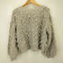 ジーナシス JEANASIS 24AW ラメカットジャガードショートプルオーバー レディース FREE