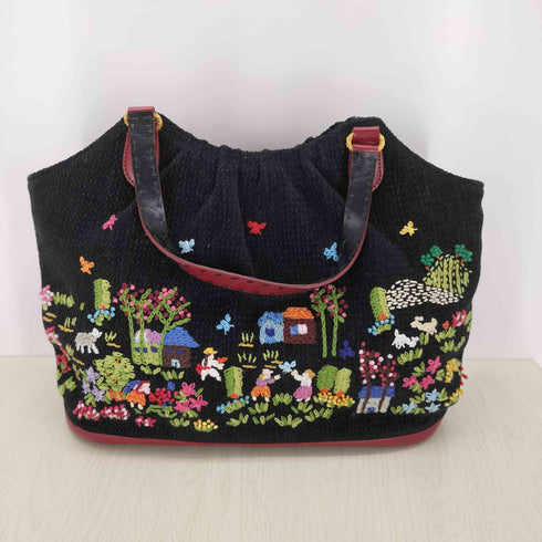 シンクビー Think Bee 刺繍ハンドバッグ レディース