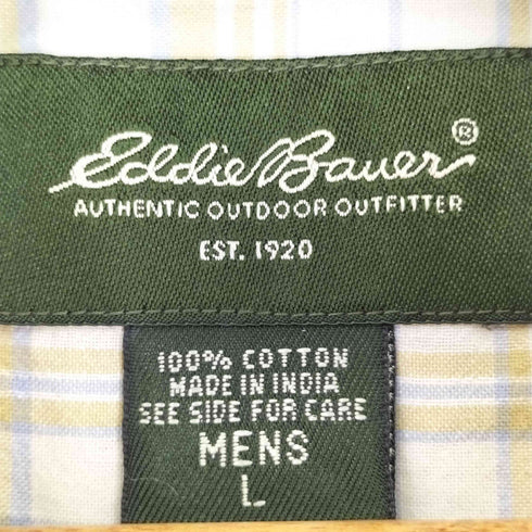 エディーバウアー Eddie Bauer チェックボタンダウンシャツ メンズ JPN:L
