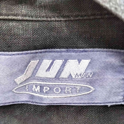 ジュンメン JUN MEN 80~90s IMPORT ブラックリネン ボックスシャツ メンズ
