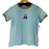 エックスガール X-girl DECO FACE S/S GIRLS TEE デコ フェイス ガールズ Tシャツ 半袖 リンガー ラインストーン レディース JPN:S