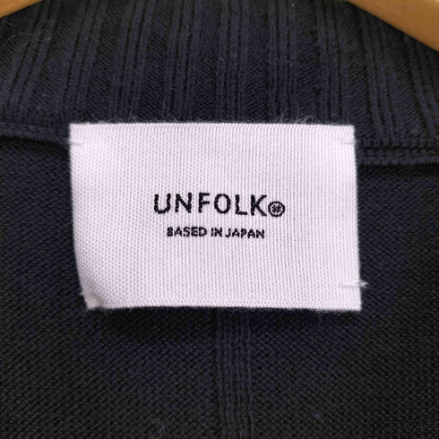 UNFOLK Giza cotton vneck knit vest メンズ FREE