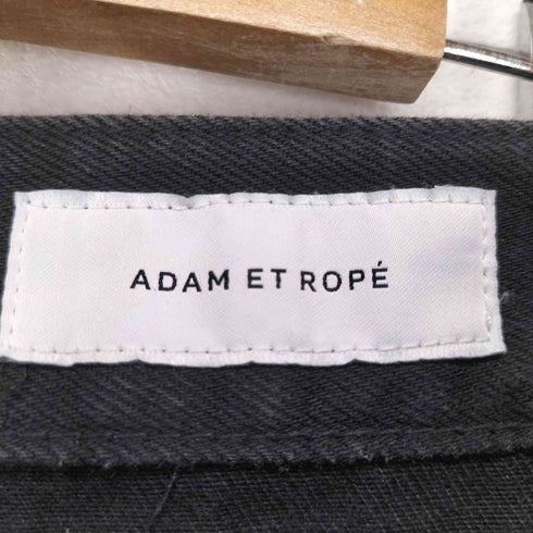 アダムエロペ Adam et Rope ワイドブラックデニム レディース