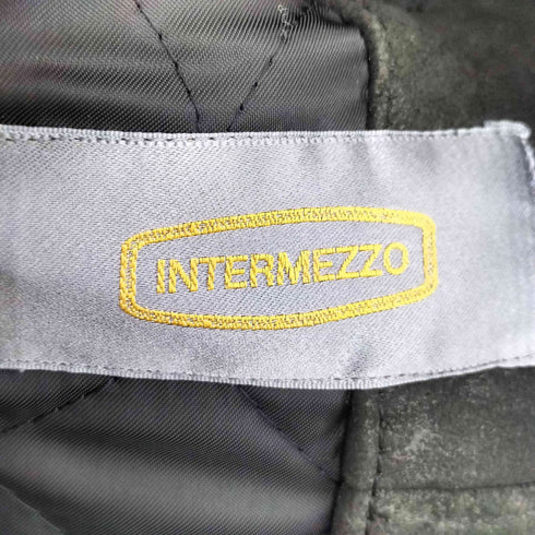 インターメッツォ INTERMEZZO 韓国製 比翼 切替 シープレザー ジャケット メンズ import:L