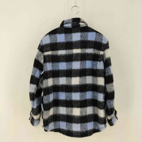 ザラ ZARA チェック シャギーシャツジャケット メンズ import:M