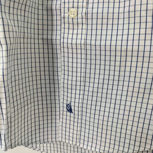 ノーティカ NAUTICA 80/2 PLY ロゴ刺繍 L/S チェックシャツ メンズ 15 1/2