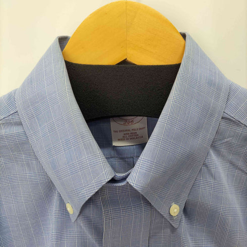 ブルックスブラザーズ 346 BROOKS BROTHERS コットンチェックボタンダウンシャツ メンズ 15 1/2