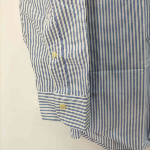 ブルックスブラザーズ 346 BROOKS BROTHERS ワンポイント刺繍ストライプボタンダウンシャツ メンズ import:M