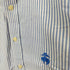 ブルックスブラザーズ 346 BROOKS BROTHERS ワンポイント刺繍ストライプボタンダウンシャツ メンズ import:M