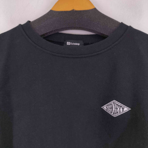 サブサエティ Subciety 両面刺繍 クルーネックスウェット メンズ JPN:XL