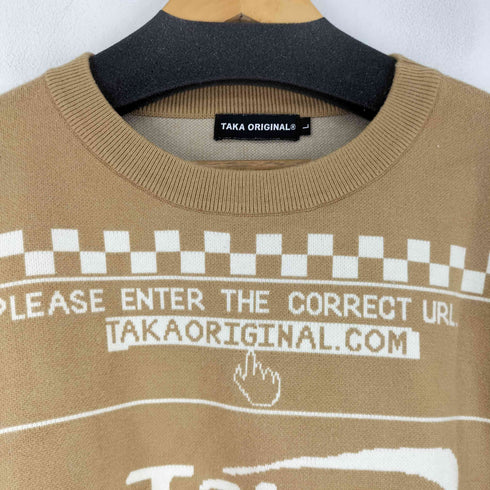 TAKA ORIGINAL モザイク チェックニット メンズ JPN:L