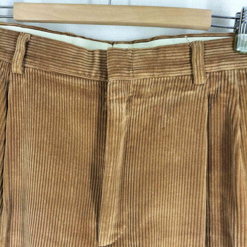 オービス ORVIS 90-00s USA製 レザー切替 2タック コーデュロイチノパンツ メンズ 36