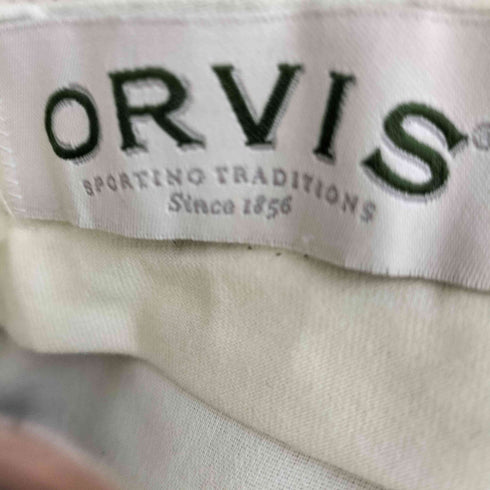 オービス ORVIS 90-00s USA製 レザー切替 2タック コーデュロイチノパンツ メンズ 36
