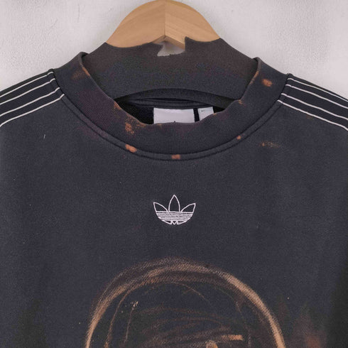 フロントロゴスウェット ブリーチ加工 メンズ import:XL