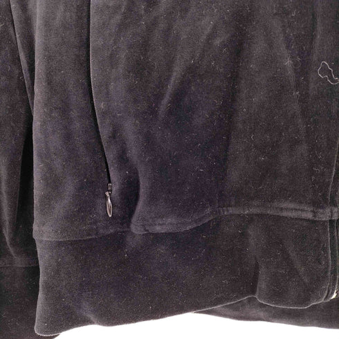 バーバリーブラックレーベル BURBERRY BLACK LABEL ベロア ジップパーカー メンズ JPN:2