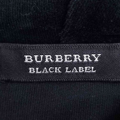 バーバリーブラックレーベル BURBERRY BLACK LABEL ベロア ジップパーカー メンズ JPN:2