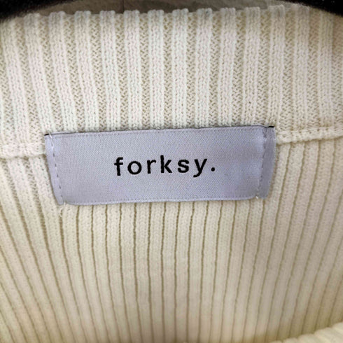 フォルクシー forksy. クロップド丈ボリュームスリーブメローカーディガン レディース FREE