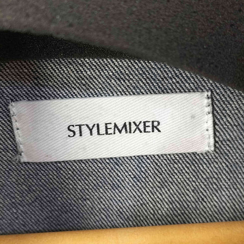 スタイルミキサー STYLEMIXER ギャザーオーバーデニムシャツ レディース JPN:S