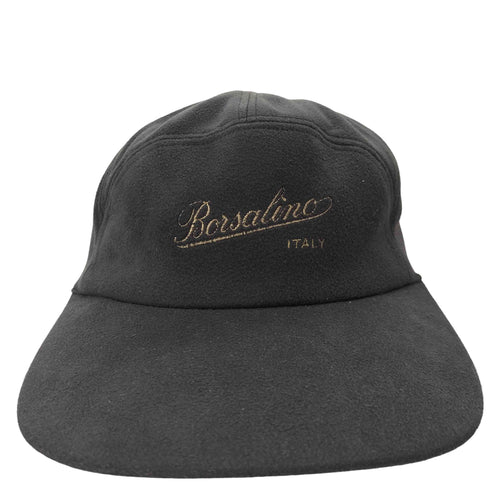 ボルサリーノ Borsalino ロゴ刺繍 ベロアキャップ メンズ L