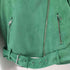ザラ ZARA スウェード シングルライダースジャケット レディース import:L