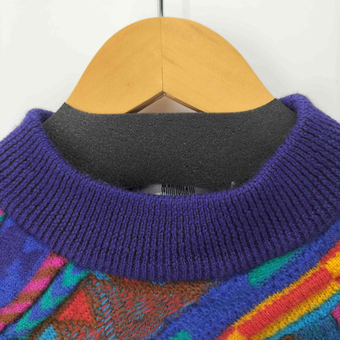 モディリアーニ Modigliani マルチカラー 3Dニット メンズ import:L