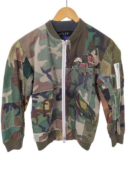 ジレ gilet カモフラ リメイク 再構築 MA-1 フライトジャケット メンズ 3