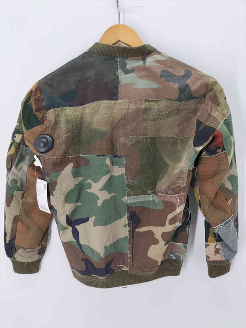 ジレ gilet カモフラ リメイク 再構築 MA-1 フライトジャケット メンズ 3
