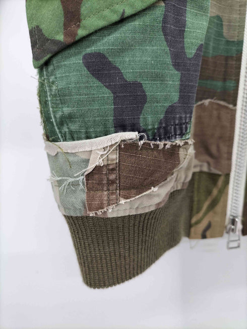 ジレ gilet カモフラ リメイク 再構築 MA-1 フライトジャケット メンズ 3