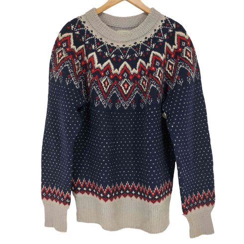 アバクロンビーアンドフィッチ Abercrombie & Fitch 70s MADE IN DENMARK ノルディック柄 ニット メンズ