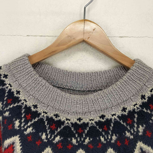 アバクロンビーアンドフィッチ Abercrombie & Fitch 70s MADE IN DENMARK ノルディック柄 ニット メンズ