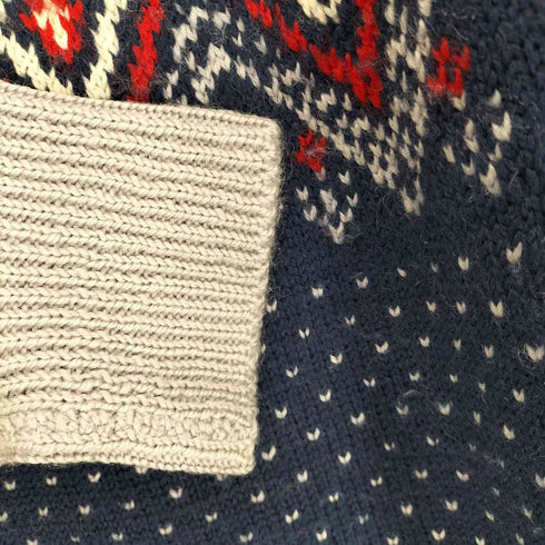 アバクロンビーアンドフィッチ Abercrombie & Fitch 70s MADE IN DENMARK ノルディック柄 ニット メンズ
