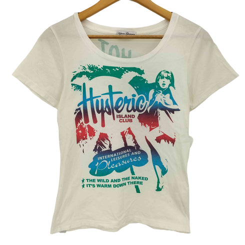 ヒステリックグラマー HYSTERIC GLAMOUR ISLAND CLUB Too HOT To Handle Tシャツ レディース FREE